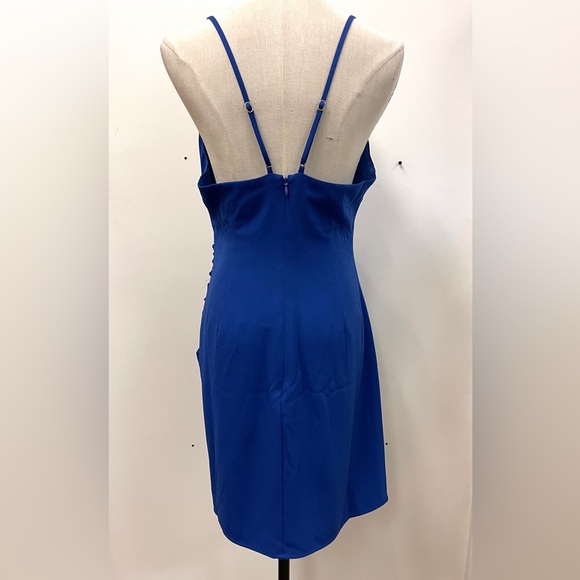 Lovers + Friends Blue Halter Mini Cocktail Dress Size Medium NWT - Picture 6 of 9